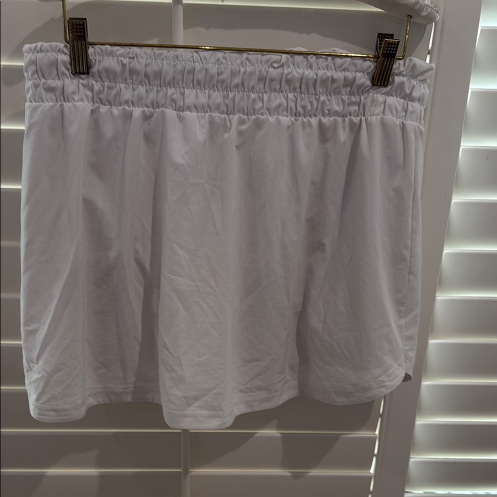 Zella Crisp White Mini Skirt